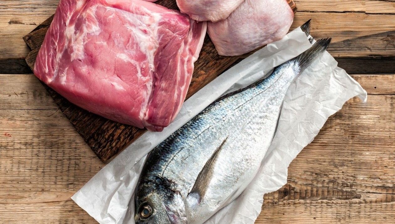 Carne e peixe contra a prostatite