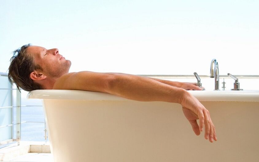 baño quente para a prostatite en homes